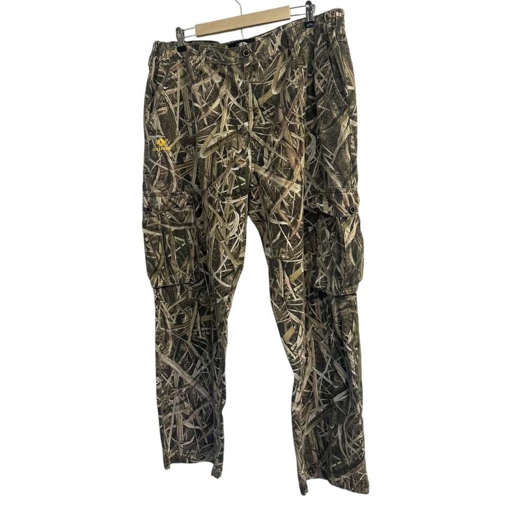 Mossy Oak Mens Camouflage Cargo Pants Size XL 40-42 Hunting Outdoors - Picture 3 of 11